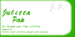 julitta pap business card